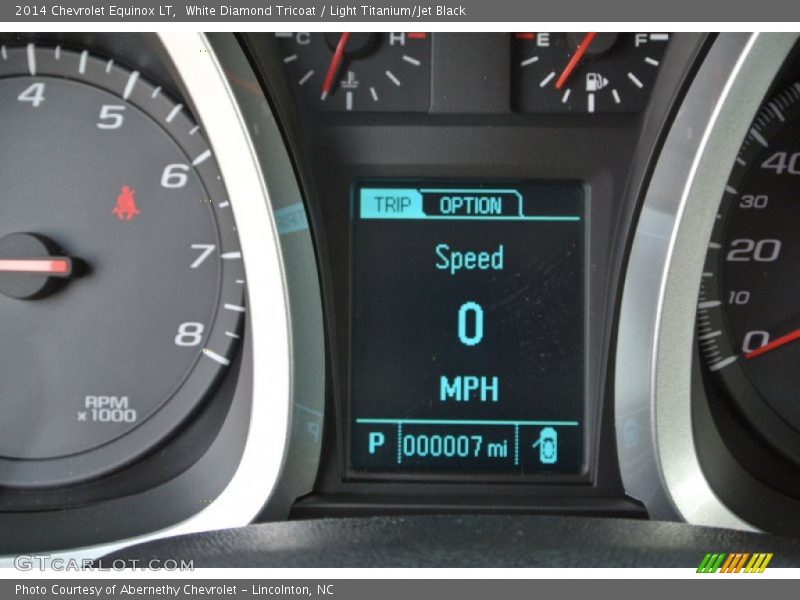 White Diamond Tricoat / Light Titanium/Jet Black 2014 Chevrolet Equinox LT