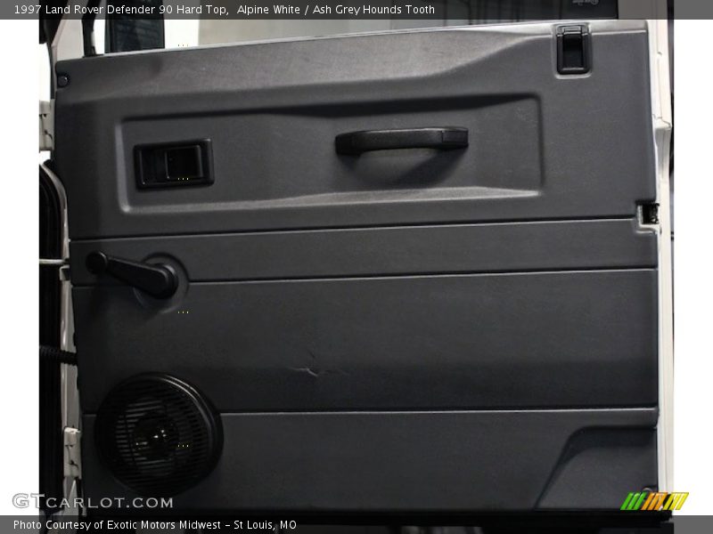 Alpine White / Ash Grey Hounds Tooth 1997 Land Rover Defender 90 Hard Top