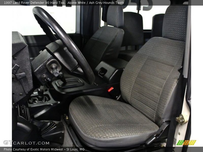 Alpine White / Ash Grey Hounds Tooth 1997 Land Rover Defender 90 Hard Top