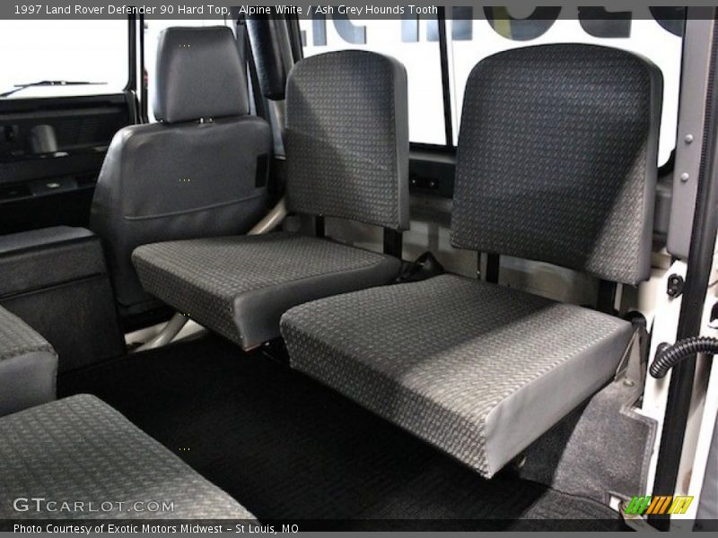 Alpine White / Ash Grey Hounds Tooth 1997 Land Rover Defender 90 Hard Top