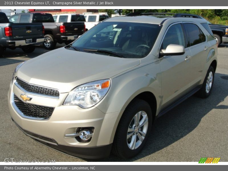 Champagne Silver Metallic / Jet Black 2013 Chevrolet Equinox LT