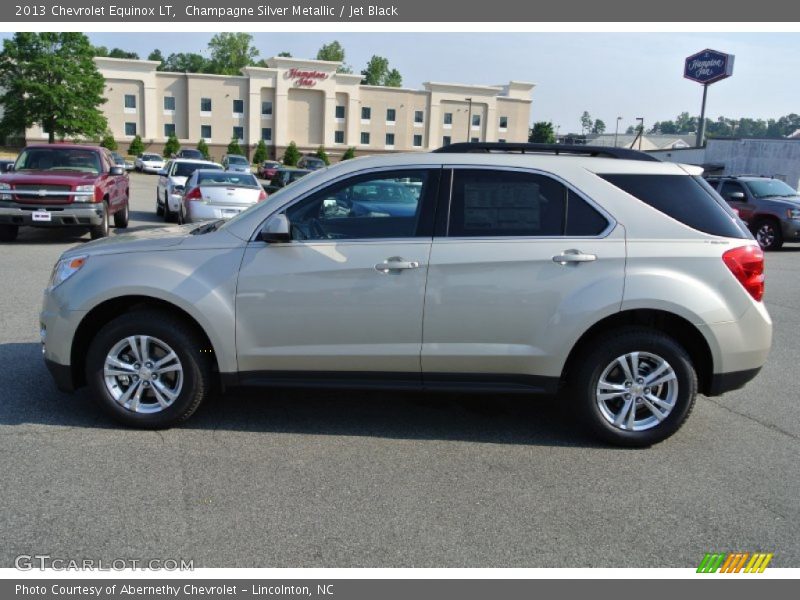 Champagne Silver Metallic / Jet Black 2013 Chevrolet Equinox LT