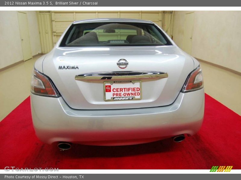 Brilliant Silver / Charcoal 2012 Nissan Maxima 3.5 S