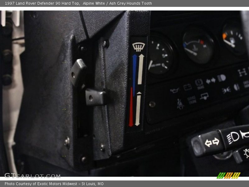 Alpine White / Ash Grey Hounds Tooth 1997 Land Rover Defender 90 Hard Top