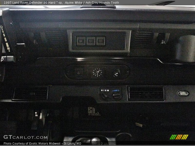 Alpine White / Ash Grey Hounds Tooth 1997 Land Rover Defender 90 Hard Top