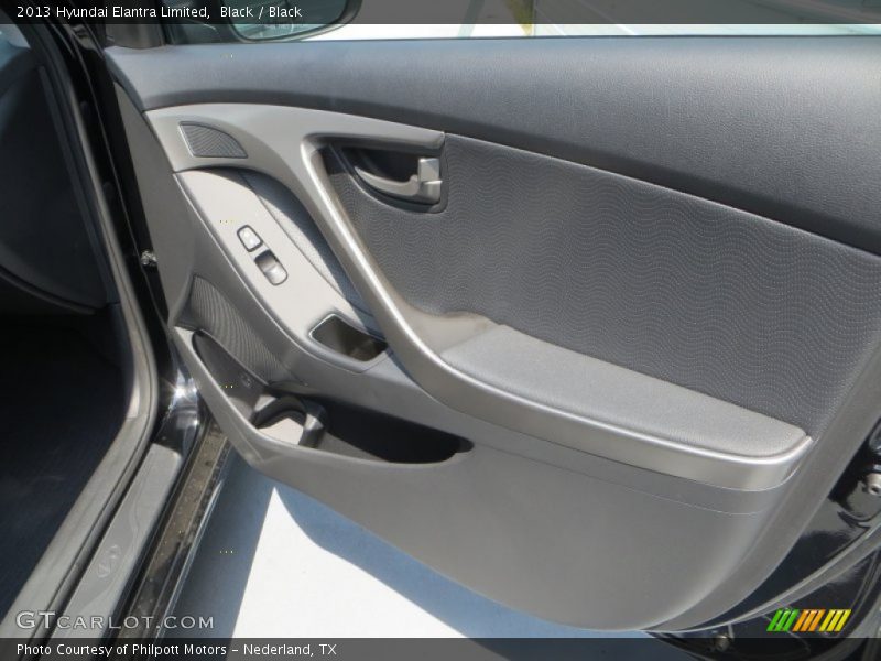 Black / Black 2013 Hyundai Elantra Limited