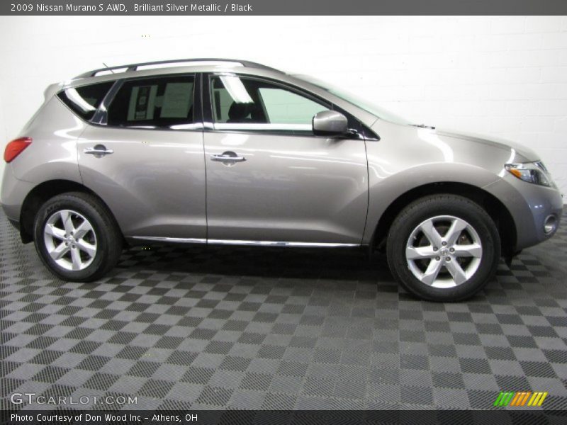 Brilliant Silver Metallic / Black 2009 Nissan Murano S AWD