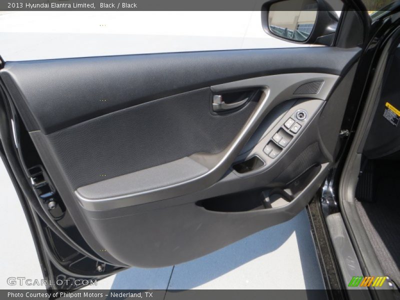 Black / Black 2013 Hyundai Elantra Limited