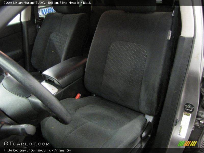 Brilliant Silver Metallic / Black 2009 Nissan Murano S AWD