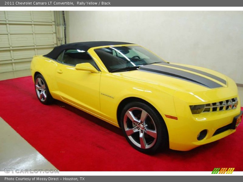 Rally Yellow / Black 2011 Chevrolet Camaro LT Convertible