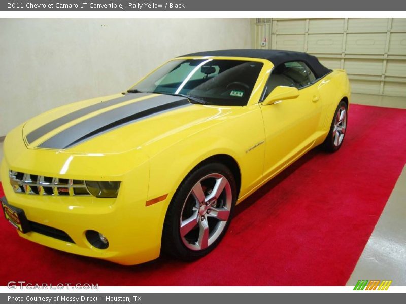 Rally Yellow / Black 2011 Chevrolet Camaro LT Convertible