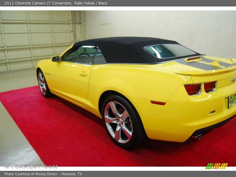 Rally Yellow / Black 2011 Chevrolet Camaro LT Convertible
