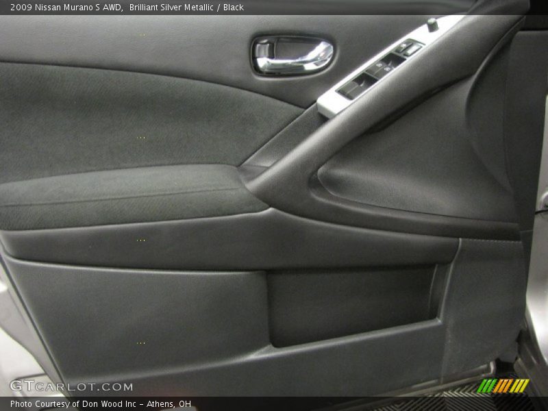 Brilliant Silver Metallic / Black 2009 Nissan Murano S AWD