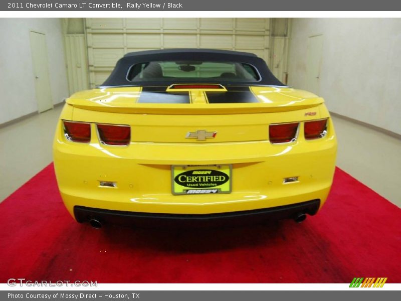 Rally Yellow / Black 2011 Chevrolet Camaro LT Convertible