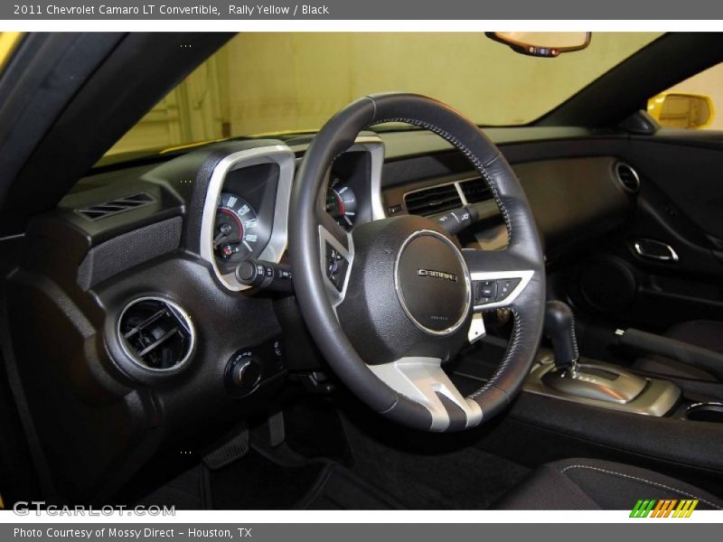 Rally Yellow / Black 2011 Chevrolet Camaro LT Convertible