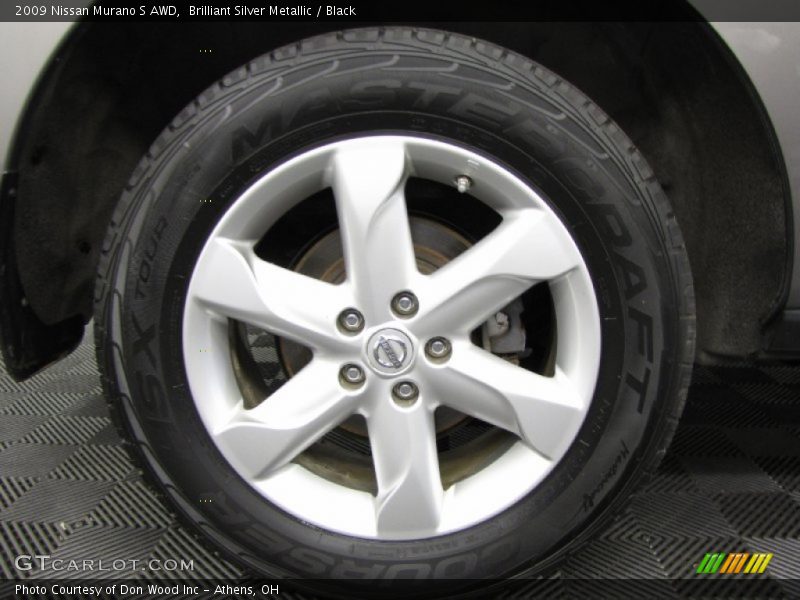 Brilliant Silver Metallic / Black 2009 Nissan Murano S AWD