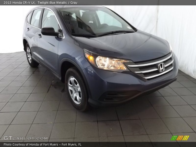 Twilight Blue Metallic / Gray 2013 Honda CR-V LX