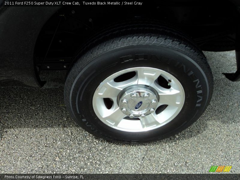 Tuxedo Black Metallic / Steel Gray 2011 Ford F250 Super Duty XLT Crew Cab