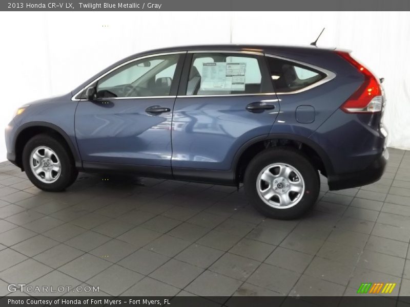 Twilight Blue Metallic / Gray 2013 Honda CR-V LX