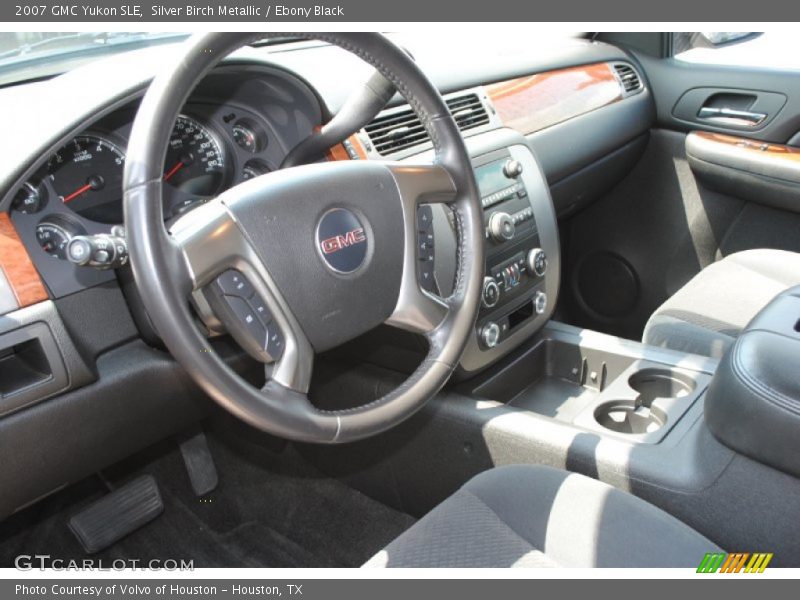 Silver Birch Metallic / Ebony Black 2007 GMC Yukon SLE