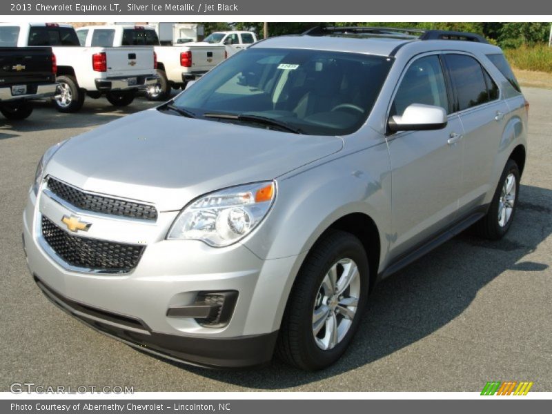 Silver Ice Metallic / Jet Black 2013 Chevrolet Equinox LT