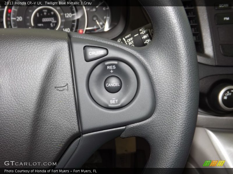 Twilight Blue Metallic / Gray 2013 Honda CR-V LX