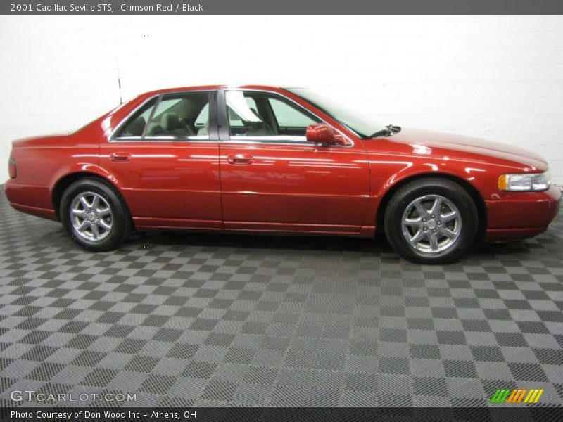 Crimson Red / Black 2001 Cadillac Seville STS