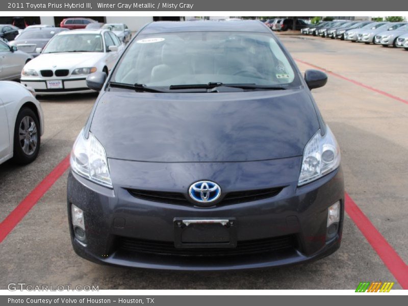 Winter Gray Metallic / Misty Gray 2011 Toyota Prius Hybrid III