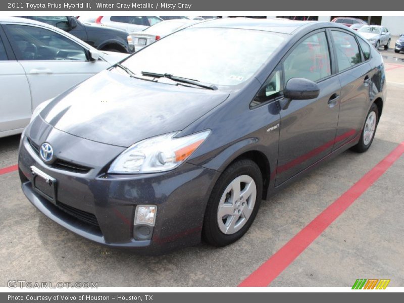 Winter Gray Metallic / Misty Gray 2011 Toyota Prius Hybrid III