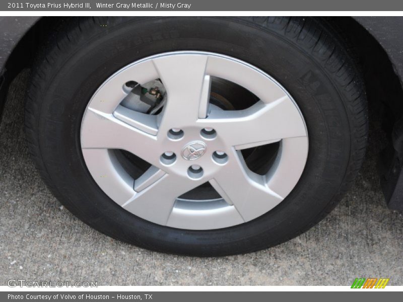 Winter Gray Metallic / Misty Gray 2011 Toyota Prius Hybrid III