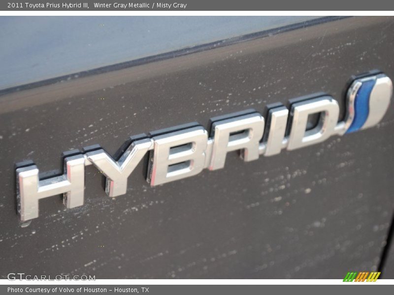 Winter Gray Metallic / Misty Gray 2011 Toyota Prius Hybrid III