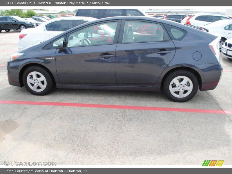 Winter Gray Metallic / Misty Gray 2011 Toyota Prius Hybrid III