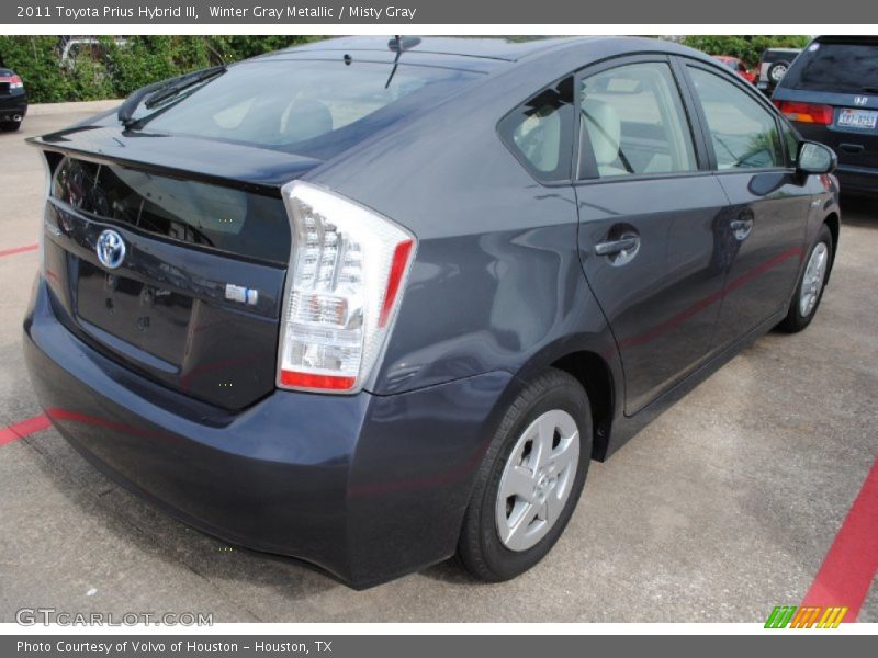 Winter Gray Metallic / Misty Gray 2011 Toyota Prius Hybrid III