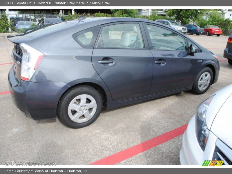 Winter Gray Metallic / Misty Gray 2011 Toyota Prius Hybrid III