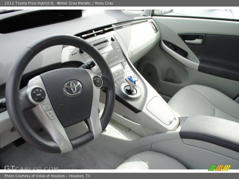 Winter Gray Metallic / Misty Gray 2011 Toyota Prius Hybrid III