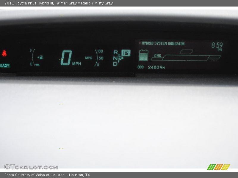 Winter Gray Metallic / Misty Gray 2011 Toyota Prius Hybrid III