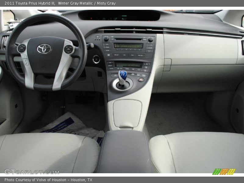 Winter Gray Metallic / Misty Gray 2011 Toyota Prius Hybrid III