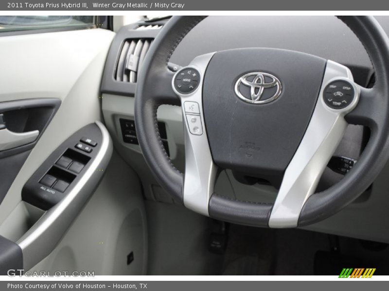 Winter Gray Metallic / Misty Gray 2011 Toyota Prius Hybrid III