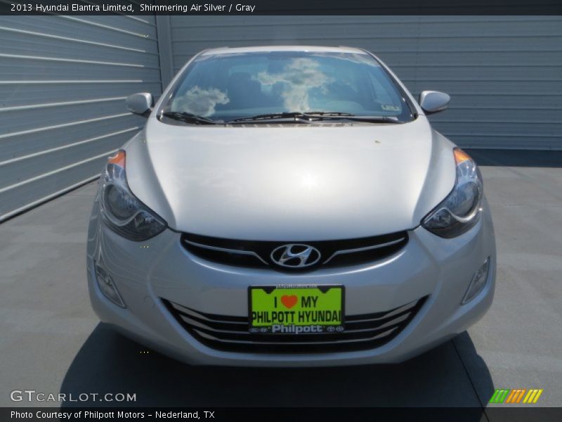 Shimmering Air Silver / Gray 2013 Hyundai Elantra Limited