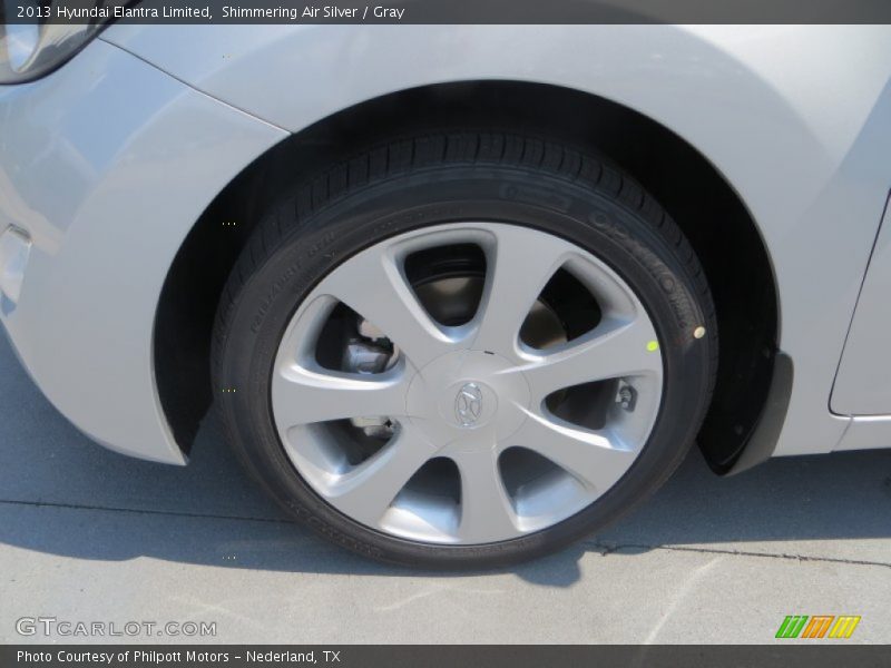 Shimmering Air Silver / Gray 2013 Hyundai Elantra Limited