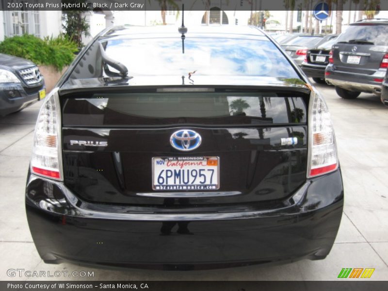 Black / Dark Gray 2010 Toyota Prius Hybrid IV