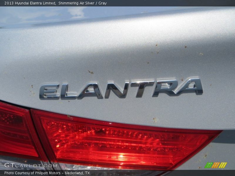 Shimmering Air Silver / Gray 2013 Hyundai Elantra Limited