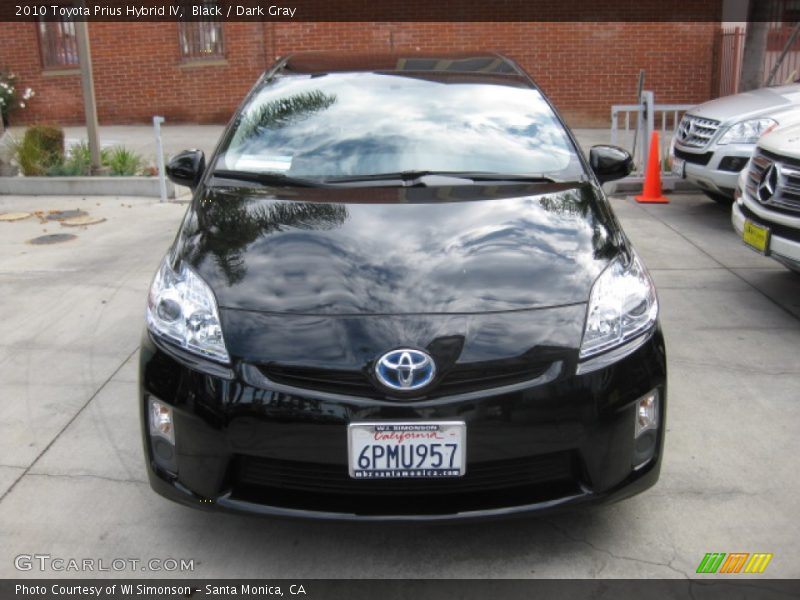 Black / Dark Gray 2010 Toyota Prius Hybrid IV