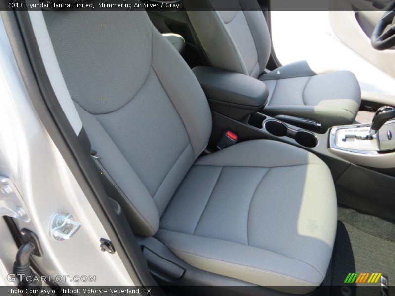 Shimmering Air Silver / Gray 2013 Hyundai Elantra Limited