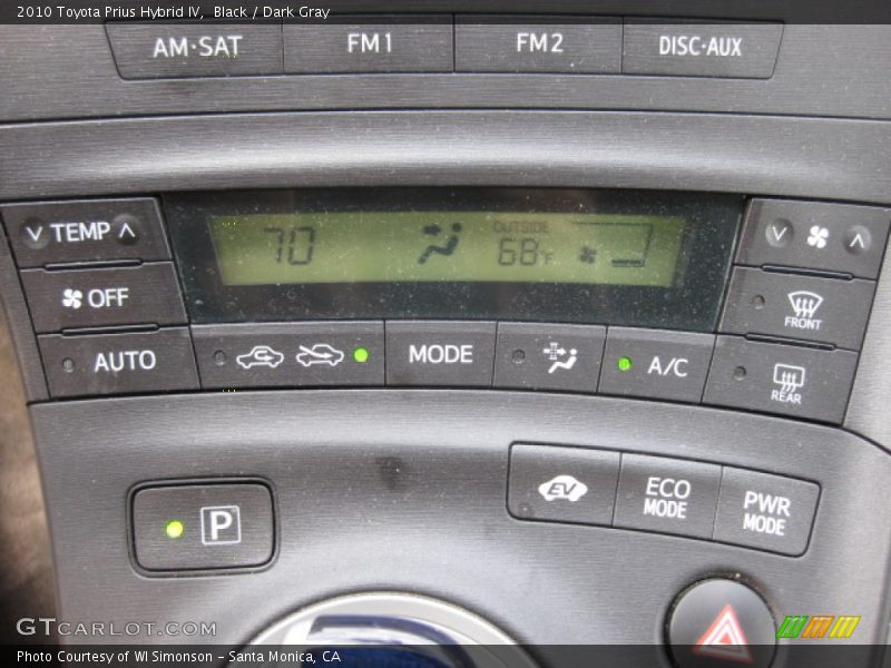 Black / Dark Gray 2010 Toyota Prius Hybrid IV