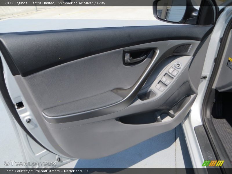 Shimmering Air Silver / Gray 2013 Hyundai Elantra Limited