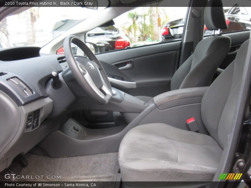 Black / Dark Gray 2010 Toyota Prius Hybrid IV