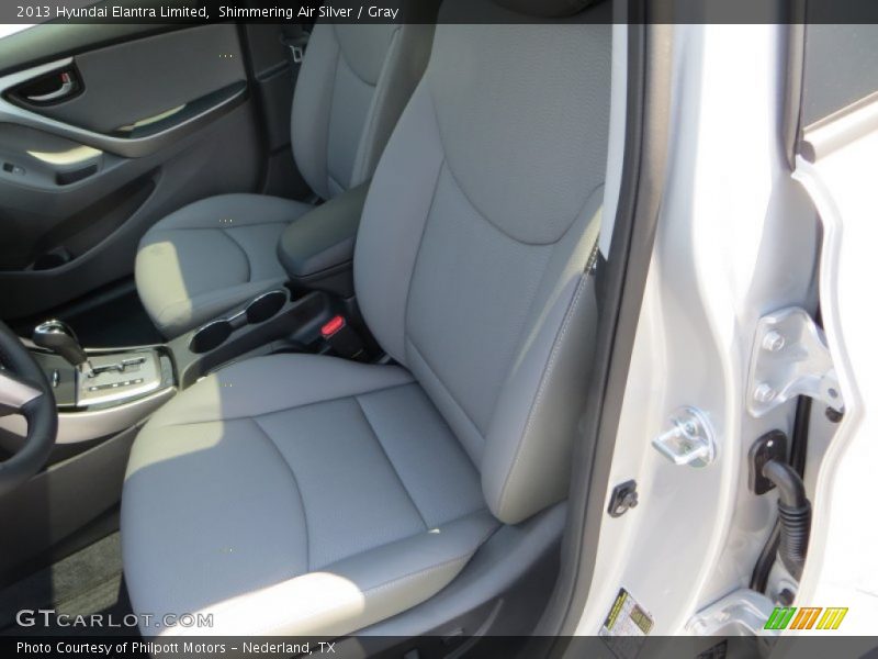 Shimmering Air Silver / Gray 2013 Hyundai Elantra Limited