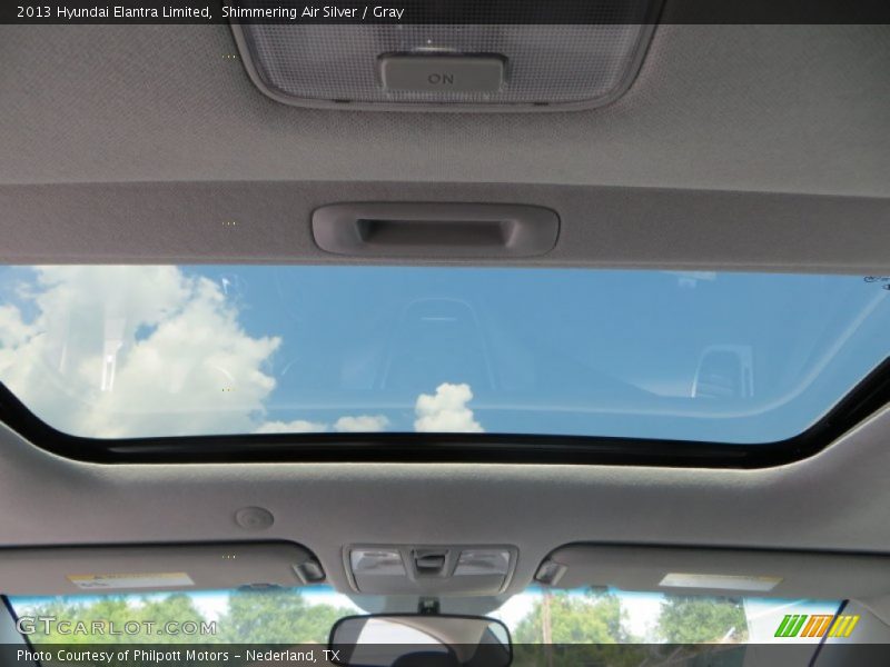 Shimmering Air Silver / Gray 2013 Hyundai Elantra Limited