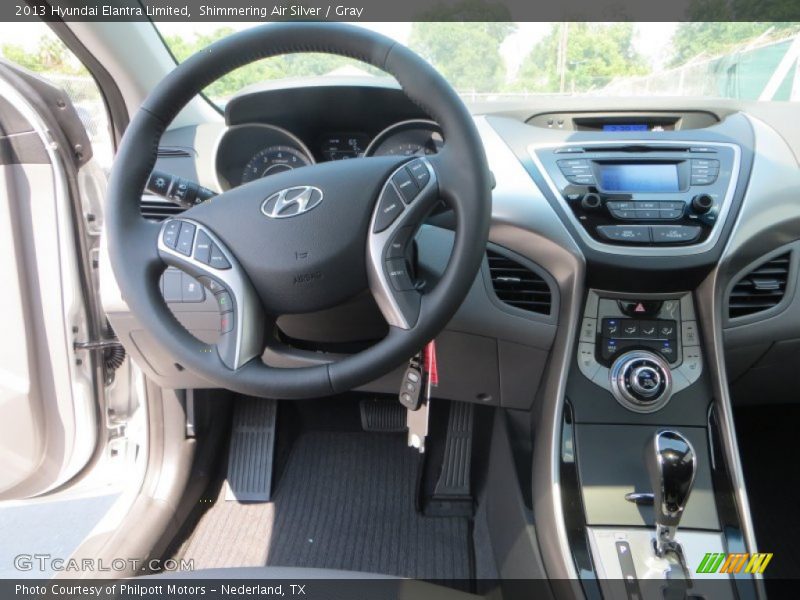 Shimmering Air Silver / Gray 2013 Hyundai Elantra Limited